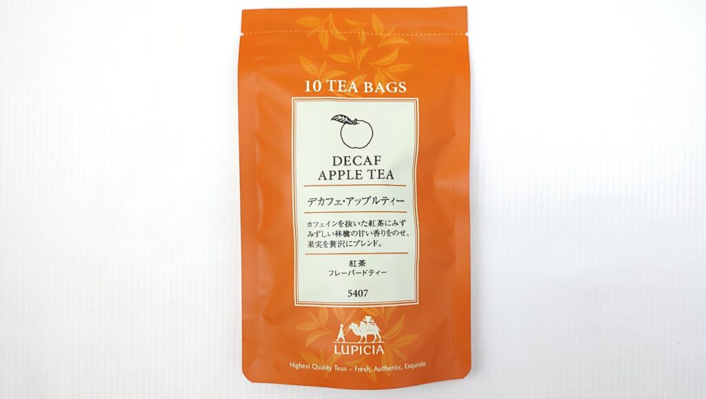 デカフェ・アップルティーのパッケージ